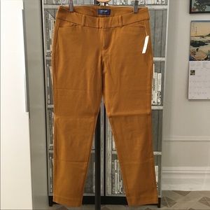 New Old Navy Pixie Ankle Pants Mustard 6